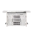 Picket House Furnishings Westwood Bar Table with Ice Tray in Rustic White