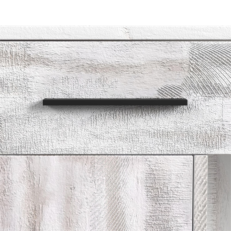 Picket House Furnishings Westwood Bar Table with Ice Tray in Rustic White