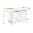 Picket House Furnishings Westwood Bar Table with Ice Tray in Rustic White