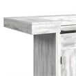 Picket House Furnishings Westwood Bar Table with Ice Tray in Rustic White