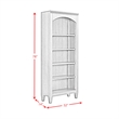 Picket House Furnishings Beth Open Bookcase in Brown Oak
