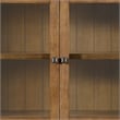 Picket House Furnishings Beth Display Cabinet in Brown Oak
