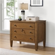 Picket House Furnishings Beth File Cabinet in Brown Oak