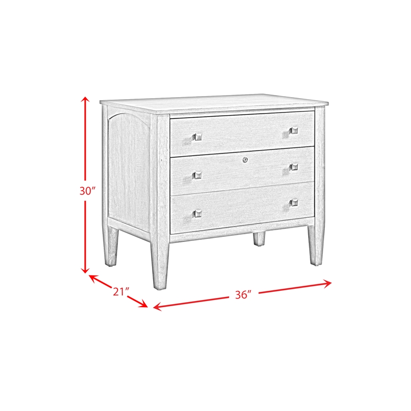 Picket House Furnishings Beth File Cabinet in Brown Oak