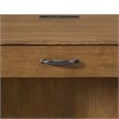 Picket House Furnishings Beth Half Pedestal Desk with Power/USB in Brown Oak