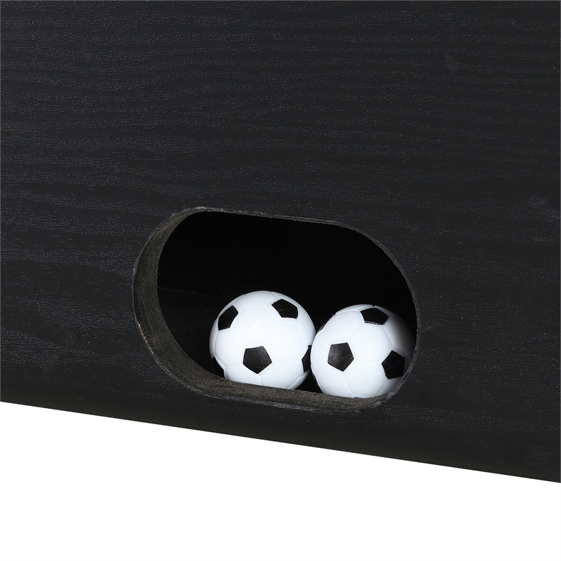 Picket House Furnishings Lacy Indoor Foosball with LED in Black (3A Packing)