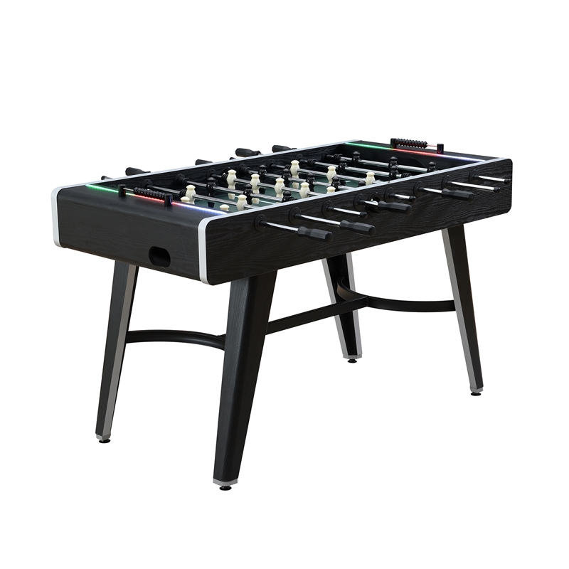 Picket House Furnishings Lacy Indoor Foosball with LED in Black (3A Packing)