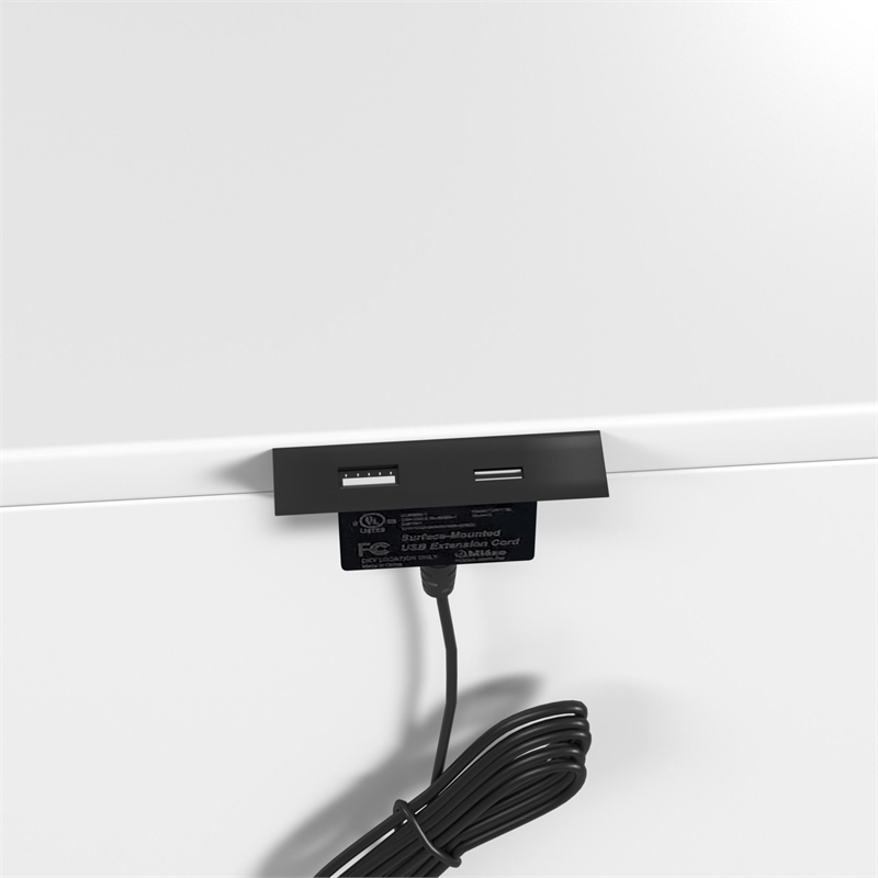 Brooklyn Kids Twin Over Twin Bunk with Ladder & Trundle 5PC Bedroom Set in White