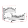Rosalinda King Panel 5PC Bedroom Set in Mahogany