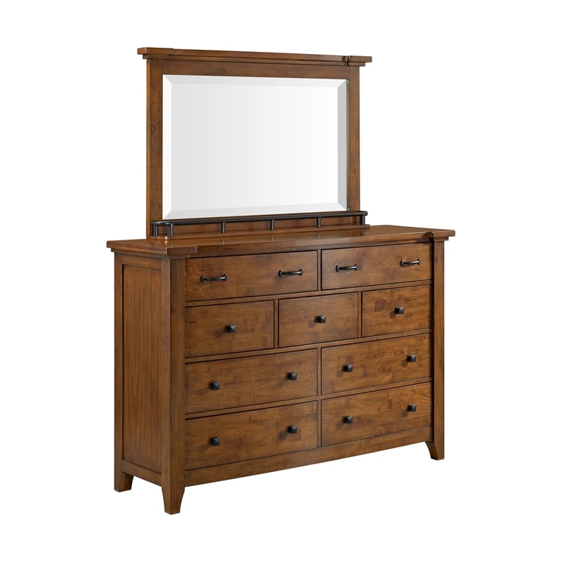 Joseph King Sleigh Storage 5PC Bedroom Set in Chestnut