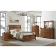 Joseph Queen Sleigh Storage 5PC Bedroom Set in Chestnut