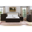 Sutton 1-Drawer Nightstand with Touch Light in Dark Brown LED
