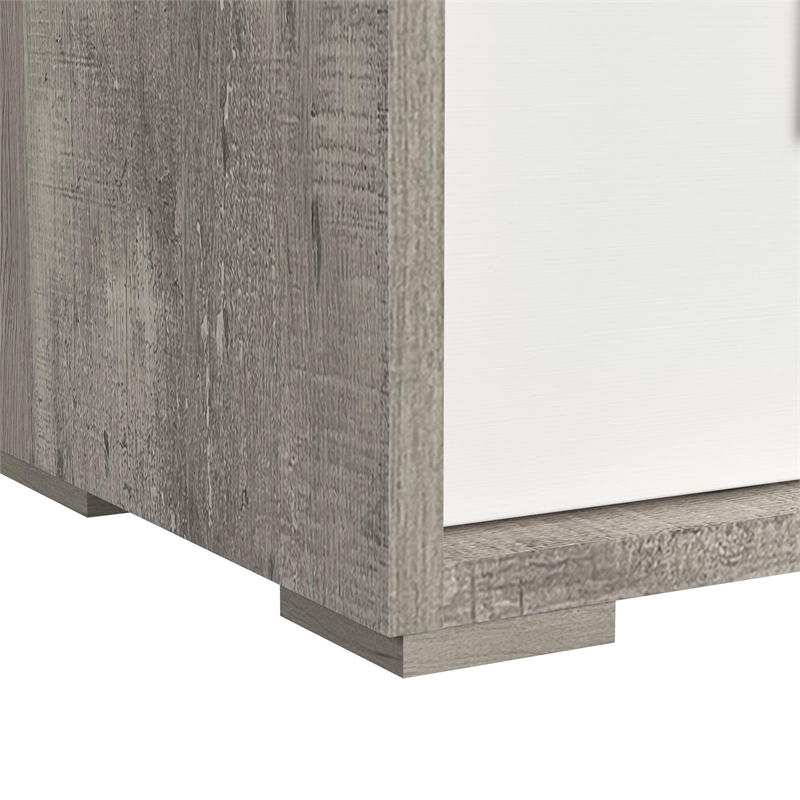 Vega 2-Drawer Nightstand with USB in Dual Tone