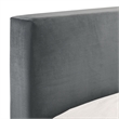 Picket House Furnishings Natalie Full Upholstered Bed in Gray Velvet