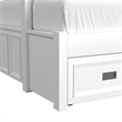 Brooklyn Kids Twin Over Full Bunk with Ladder & Trundle 5PC Bedroom Set in White