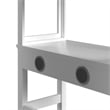 Brooklyn Kids Twin Loft with Ladder & Desk with Speaker 3PC Bedroom Set in White