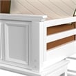 Brooklyn Kids Twin Loft with Ladder & Desk with Speaker 5PC Bedroom Set in White