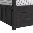 Brooklyn Kids Twin Over Twin Bunk with Ladder&Trundle 5PCBedroom Set in Charcoal