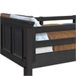 Brooklyn Kids Twin Over Twin Bunk- Staircase&Trundle 5PC Bedroom Set in Charcoal