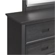 Brooklyn Kids Twin Over Full Bunk with Ladder&Trundle 5PCBedroom Set in Charcoal