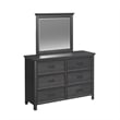Brooklyn Kids Twin Over Full Bunk with Ladder&Trundle 5PCBedroom Set in Charcoal