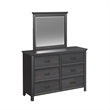 Brooklyn Kids Twin Over Full Bunk -Staircase&Trundle 5PC Bedroom Set in Charcoal
