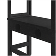 Brooklyn Kids Twin Loft with Ladder & Desk - Speaker 3PC Bedroom Set in Charcoal