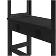 Brooklyn Kids Twin Loft with Staircase &Desk-Speaker 5PC Bedroom Set in Charcoal
