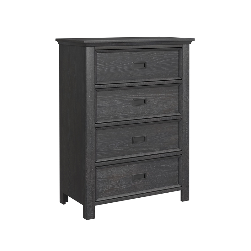 Brooklyn Kids Twin Over Full Loft-Ladder&Desk-Speaker 5PCBedroom Set in Charcoal