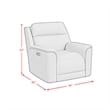 Walker Power Motion Recliner with Power Headrest and Lumbar in Aline Butternut