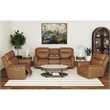 Walker Power Motion Recliner with Power Headrest and Lumbar in Aline Butternut