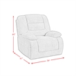 Snyder P3 Recliner W Heat Massage zero gravity memory foam in Amount Grey