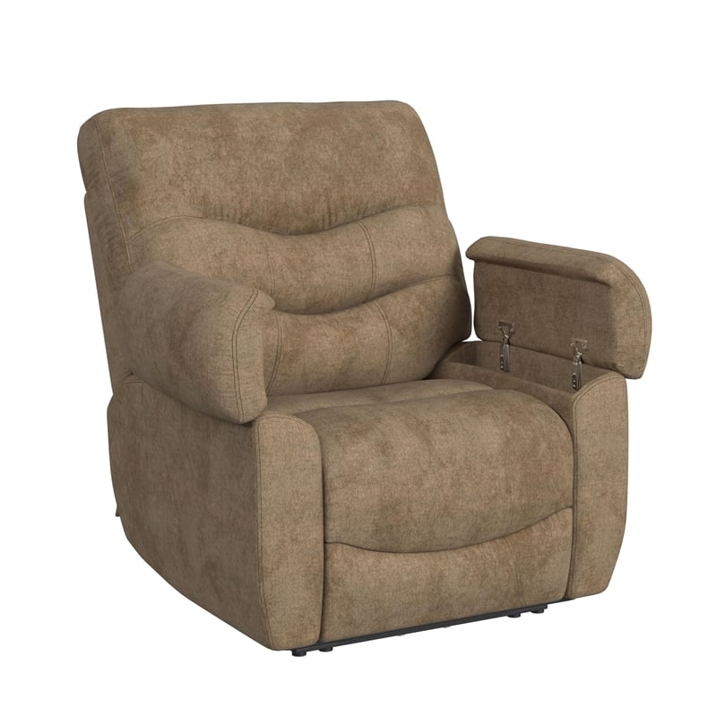 Reign P3 Recliner W/Heat Massage zero gravity memory foam in Sefi Puppy