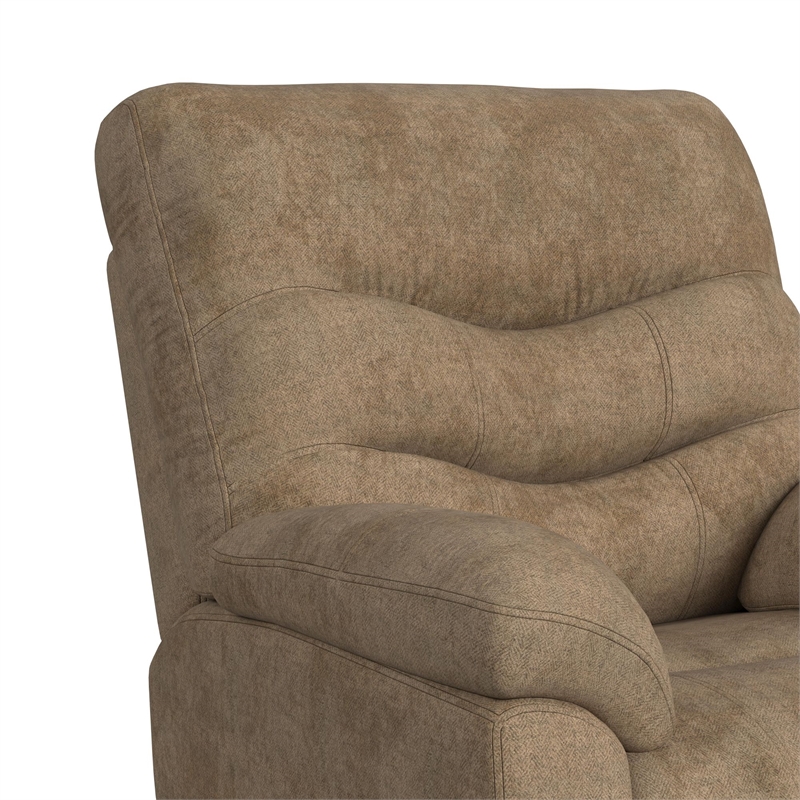 Reign P3 Recliner W/Heat Massage zero gravity memory foam in Sefi Puppy