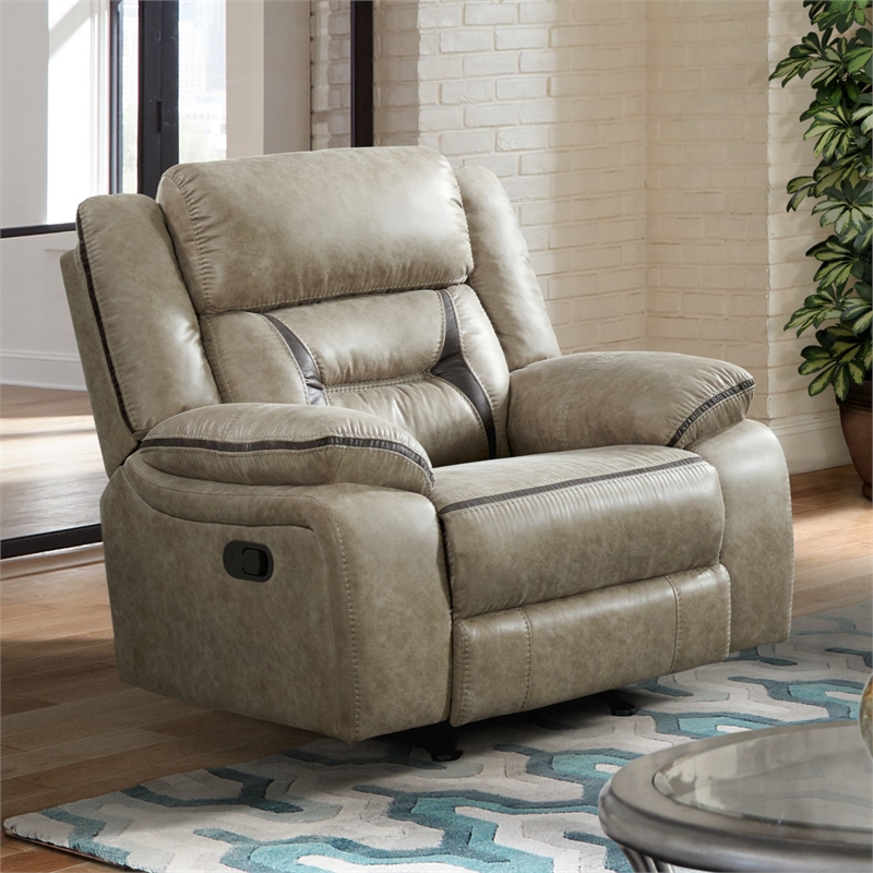 Picket House Furnishings Kaoru Motion Recliner in Corral Grey