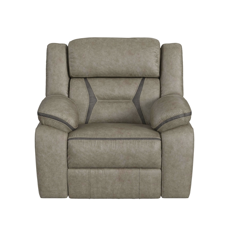 Picket House Furnishings Kaoru Motion Recliner in Corral Grey