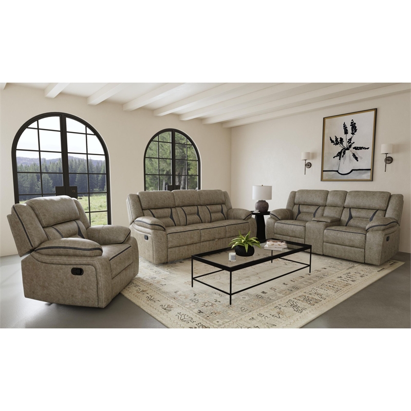 Picket House Furnishings Kaoru Motion Recliner in Corral Grey