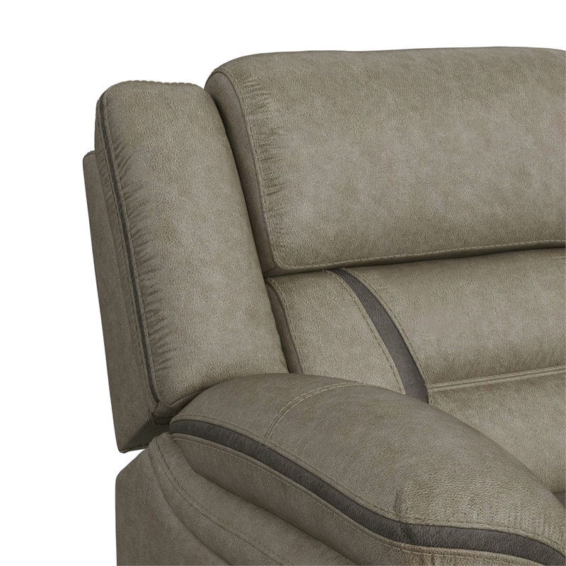 Picket House Furnishings Kaoru Motion Recliner in Corral Grey
