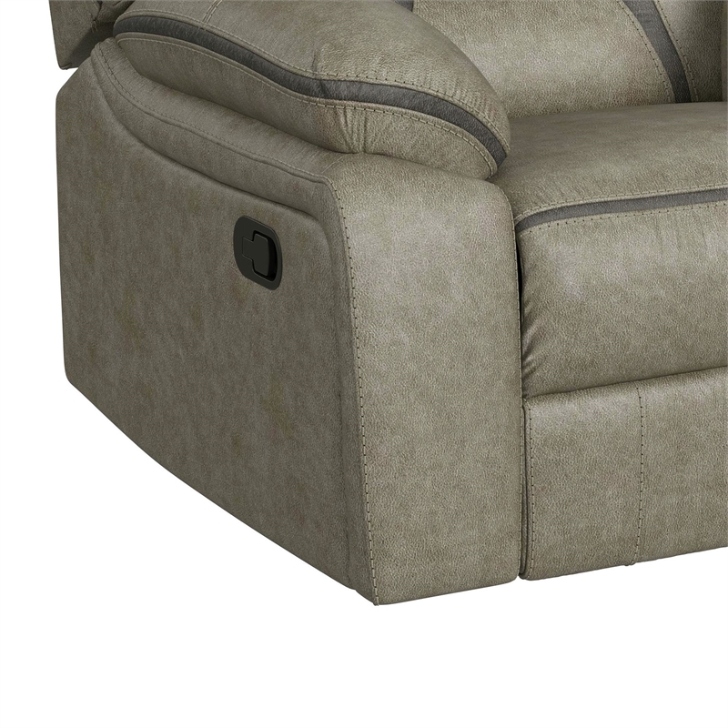 Picket House Furnishings Kaoru Motion Recliner in Corral Grey