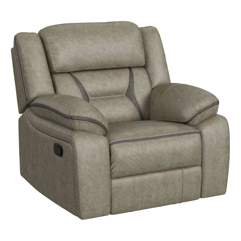 Picket House Furnishings Kaoru Motion Recliner in Corral Grey