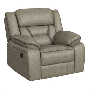 Picket House Furnishings Kaoru Motion Recliner in Corral Grey