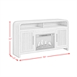 Woodridge Complete Fireplace Cabinet in Natural - Single Pack