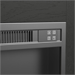 Woodridge Complete Fireplace Cabinet in Black with Grain - Single Pack