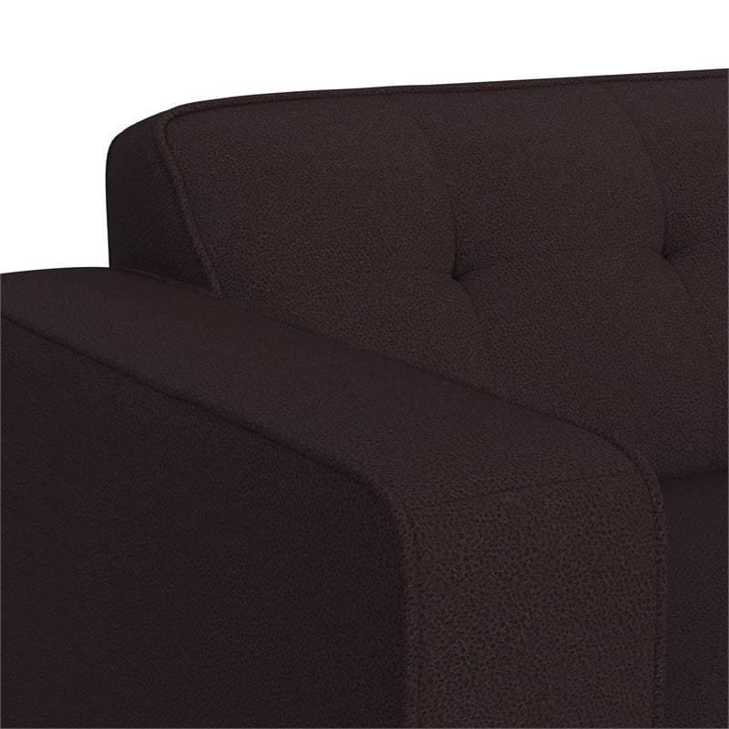 Fate 3PC Living Room Set in Pebble Brown Sofa Loveseat and Chair