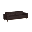 Fate 2PC Living Room Set in Pebble Brown Sofa and Loveseat