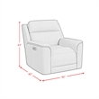 Walker 3PC Living Room Set in Aline Butternut Sofa Loveseat and Recliner