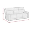 Walker  2PC Living Room Set in Aline Butternut Sofa and Loveseat
