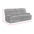 Merrick 3PC Living Room Set in Masis Black Sofa Loveseat and Recliner