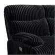 Merrick 3PC Living Room Set in Masis Black Sofa Loveseat and Recliner