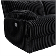 Merrick 2PC Living Room Set in Masis Black Sofa and Loveseat